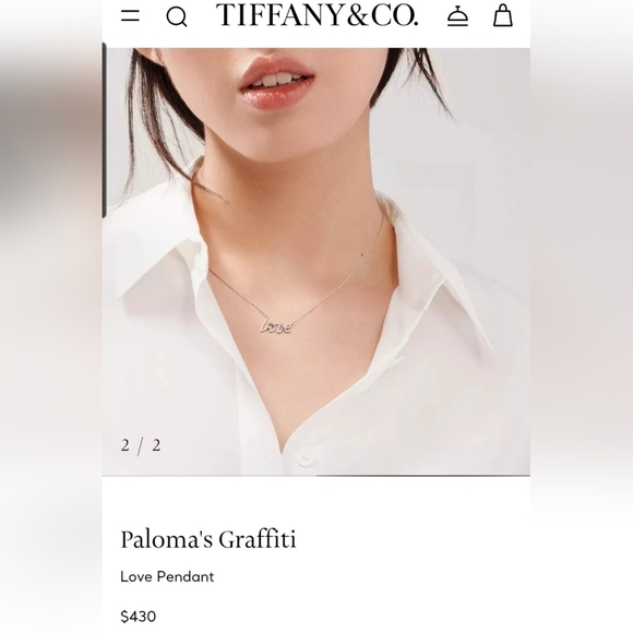 Tiffany Paloma's Graffiti Love Pendant - Picture 4 of 4